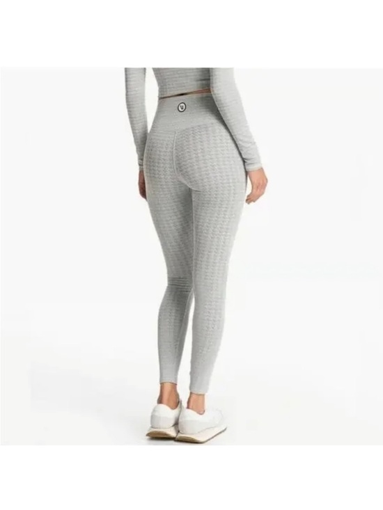 Vuori Pants - Vuori Houndstooth Leggings M High Rise Textured Athleisure Yoga